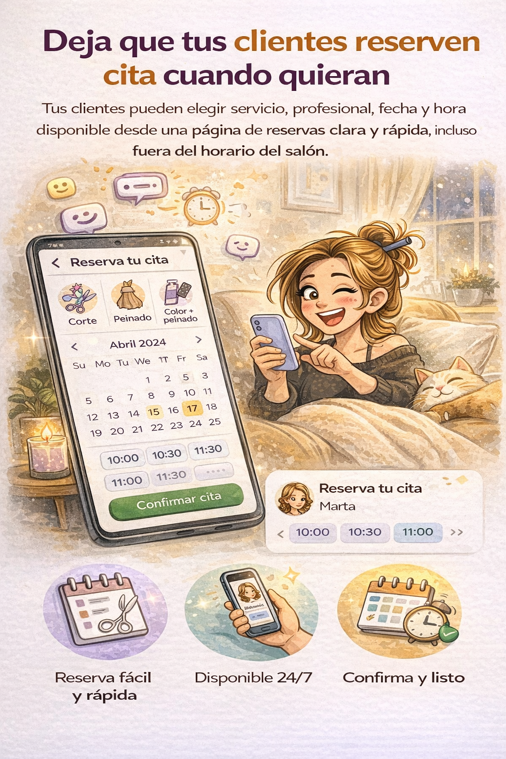 Reservas online para peluquerías