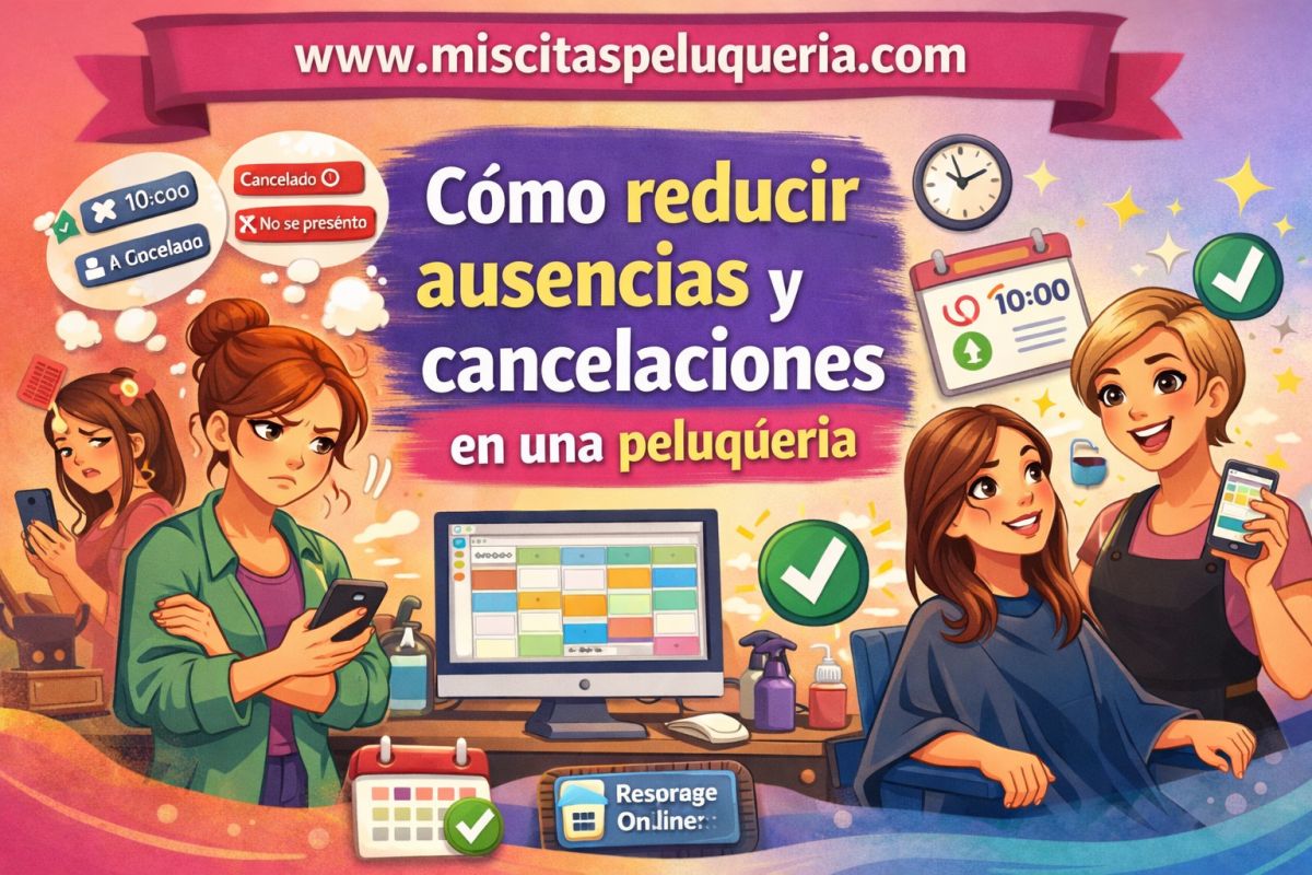 Cómo reducir ausencias y cancelaciones en una peluquería
